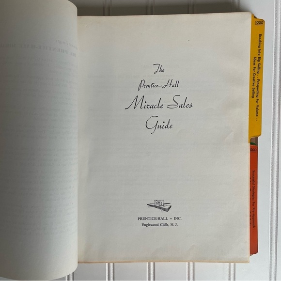 Prentice Hall Miracle Sales Guide by Prentice Hall 1963 Vintage Book - Picture 5 of 12